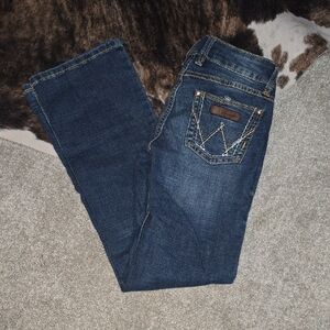 Wrangler Dark Blue Boot Cut Jeans
